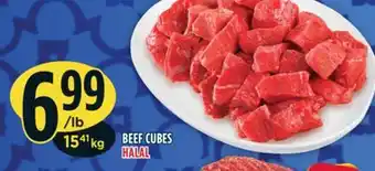 Marché Adonis Beef cubes halal offer