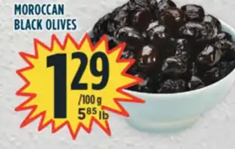 Marché Adonis Moroccan black olives offer