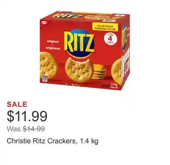 Costco Christie ritz crackers, 1.4 kg offer