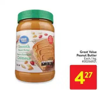 Walmart Great value peanut butter offer