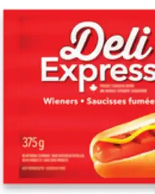 Walmart Deli express wieners 375 g offer