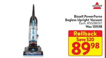 Walmart Bissell powerforce bagless upright vacuum offer