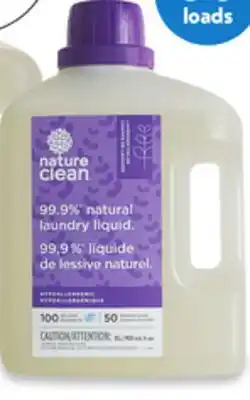 Walmart Nature clean liquid detergent offer
