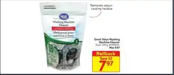 Walmart Great value washing machine cleaner offer
