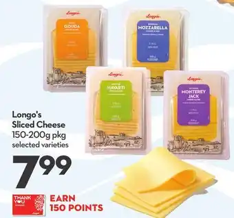 Longo's Longo's sliced cheese offer