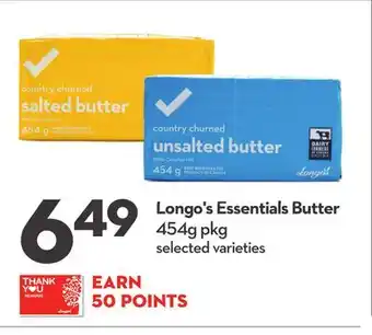 Longo's Longo's essentials butter offer