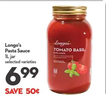 Longo's Longo's pasta sauce offer