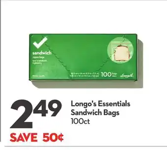 Longo's Longo's essentials sandwich bags offer