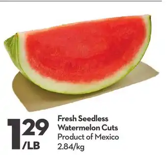 Longo's Fresh seedless watermelon cuts offer