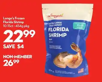 Longo's Longo's frozen florida shrimp offer