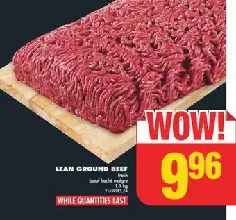 No Frills Lean ground beef, 1.1 kg offer