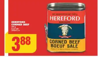 No Frills Hereford corned beef, 340 g offer