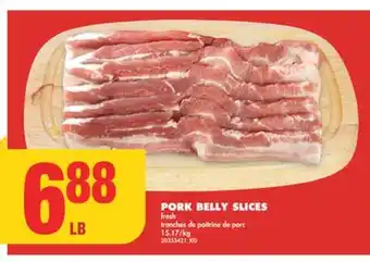 No Frills Pork belly slices offer