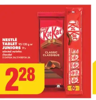 No Frills Nestlé tablet, 95-120 g or juniors, 9's offer