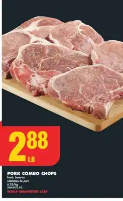 No Frills Pork combo chops offer