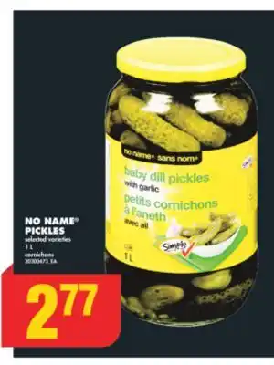 No Frills No name pickles, 1 l offer