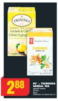 No Frills Pc or twinings herbal tea, 20/24's offer