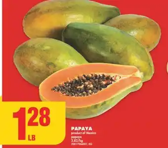 No Frills Papaya offer
