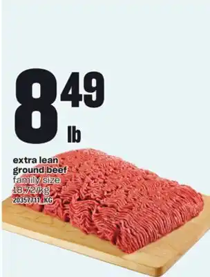 Loblaws Extra lean ground beef offer