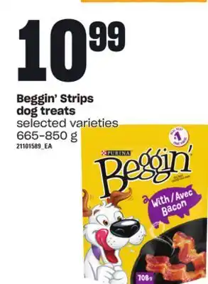 Loblaws Beggin' strips dog treats, 665-850 g offer