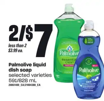 Loblaws Palmolive liquid dish soap, 591/828 ml offer