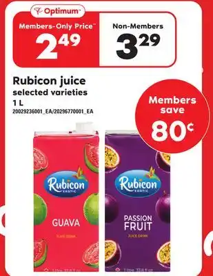 Loblaws Rubicon juice, 1 l offer