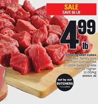 Loblaws Stewing beef cubes offer