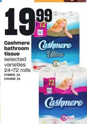 Loblaws Cashmere bathroom tissue, 24=72 rolls offer