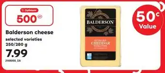 Loblaws Balderson cheese, 250/280 g offer