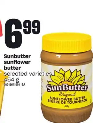 Loblaws Sunbutter sunflower butter, 454 g offer