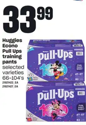 Loblaws Huggies econo pull ups training pants, 66-104's offer