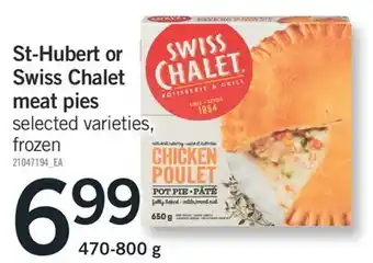 Fortinos St-hubert swiss chalet meat pies 470-800 g offer