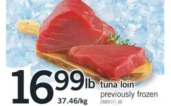 Fortinos Tuna loin offer