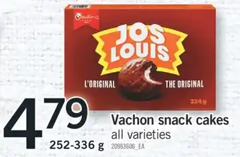 Fortinos Vachon snack cakes 252-336 g offer