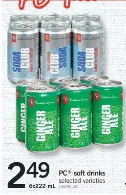 Fortinos Pc soft drinks offer
