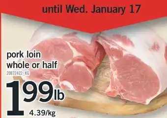 Fortinos Pork loin offer