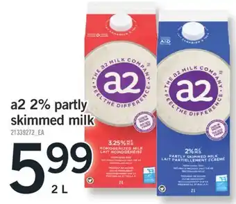 Fortinos A2 2% partly skimmed milk 2 l offer