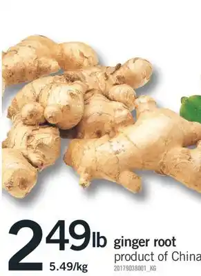 Fortinos Ginger root offer