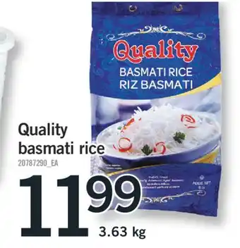 Fortinos Quality basmati rice 3.63 kg offer