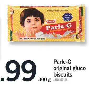 Fortinos Parle-g original gluco biscuits, 300g offer