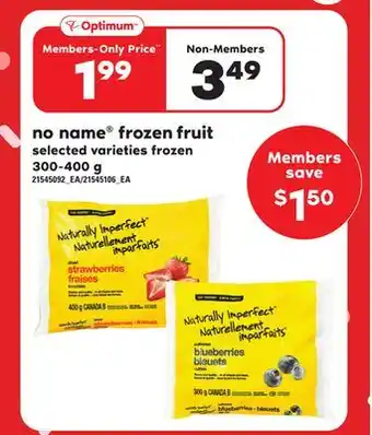 Independent Grocer No name frozen fruit, 300-400 g offer