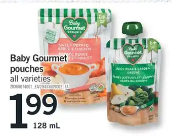 Fortinos Baby gourmet pouches 128 ml offer