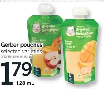 Fortinos Gerber pouches, 128 ml offer