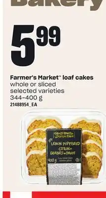 Independent Grocer Farmer's market loaf cakes, 344-400 g offer