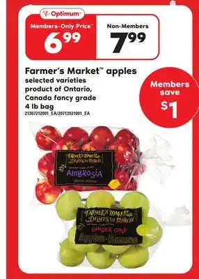 Independent Grocer Farmer's market apples, 4 lb bag offer