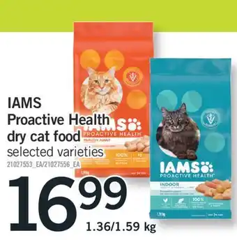 Fortinos Iams proactive health dry cat food offer