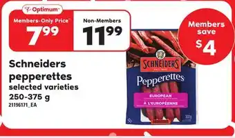 Independent Grocer Schneiders pepperettes, 250-375 g offer