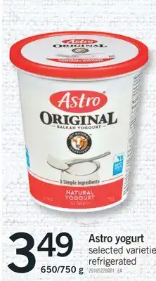 Fortinos Astro yogurt offer
