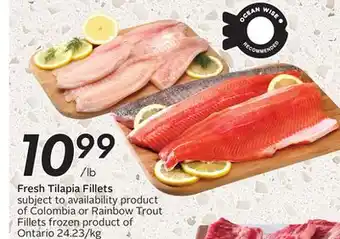 Sobeys Fresh tilapia fillets offer