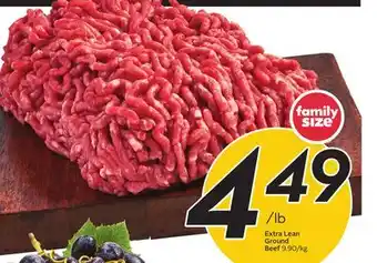 Sobeys Extra lean ground beef offer